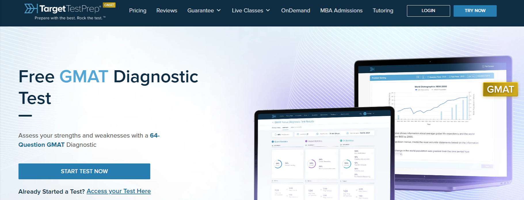 Target Test Prep GMAT diagnostic test